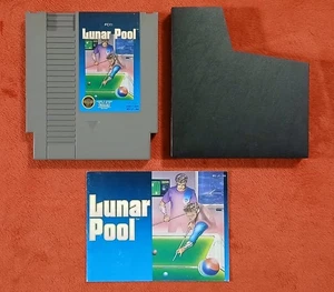 Lunar Pool (1987) w/ Manual Nintendo Entertainment System NES Cleaned Tested - Picture 1 of 7