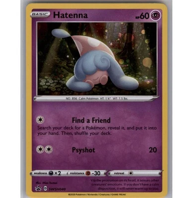 Hatenna - Holo Promo SWSH: Sword & Shield Promo Cards SWSH040 NM - Image 1 of 2
