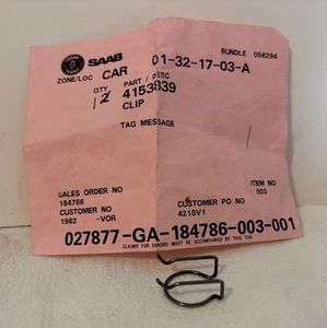 Genuine Saab -- Clip -- #4153839 -- OEM - Picture 1 of 4