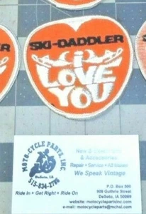 HARLEY DAVIDSON AMF SKI-DADDLER PATCH NOS 1 QTY VINTAGE ACCESSORY FREE SHIPPING - Picture 1 of 1