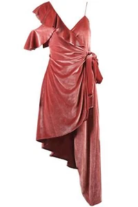 SELF-PORTRAIT VELVET MINI WRAP DRESS UK 12 - Picture 1 of 4