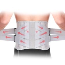 Comfortable Back Support Belt with 4 Stays for Lumbar Spine Pressure Relief