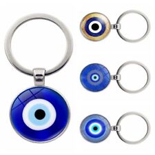 Turkish Blue Evil Eye Pendant Trendy Evil Eye Keyring Bag Charm   Car Jewelry