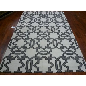 Safavieh Ivory/ Grey Flat weave Wool Area Rug 6' x 9' - Picture 1 of 1