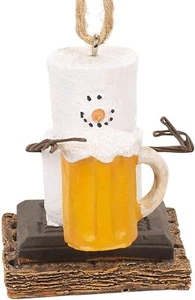Ornamento birra S'mores - originale - portabicchieri birra nuovo con etichetta - ornamento natalizio - Foto 1 di 3