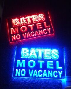 LED Sign - Bates Motel LED NEON LIGHT UP SIGN 8x12