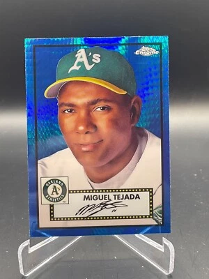 2021 Chrome Platinum Anniversary Blue Prism Refractor Miguel Tejada #531 - Image 1 of 4