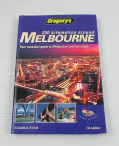Gregorys 200kms Around Melbourne - A Caddick & K Firth 1st Edition Map - Picture 1 of 7