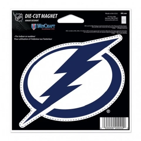 NHL Tampa Bay Lightning 4 inch Auto Magnet Die-Cut by WinCraft Cover