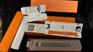 Hermès Apple Watch Series 4 Hermes 44mm Watch Stainless Steel GPS + Cellular - Picture 1 of 9