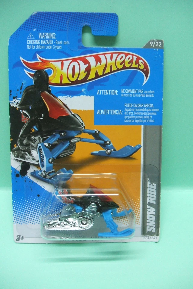 SCOOTER DES NEIGES SNOW RIDE HOT WHEELS BLISTER US 1/64  - Photo 1/1