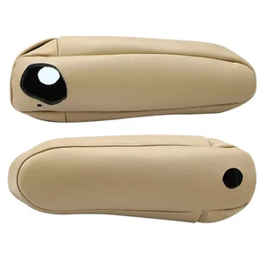 2PCS Leather Seat Armrest Cover Fits For Lexus RX 300 330 350 2003-2009 Beige - Picture 1 of 14