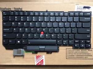 NEW Lenovo Thinkpad X1 carbon Gen5 2017 Backlit Keyboard US 01ER623 YODBL - Afbeelding 1 van 3