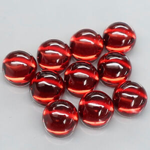 7.9Ct. Natural Red Mozambique Garnet Africa Round Cabochon Attractive Unheated