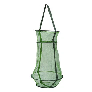 Collapsible Keeper Net Live Bait Basket Cage Fish Keeper Drawstring Fish Cage - Picture 1 of 15