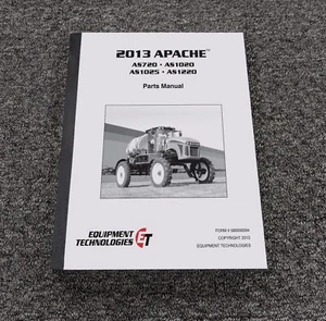 2013 Apache AS720 AS1020 AS1025 AS1220 Sprayer Parts Catalog Manual Book - Picture 1 of 1