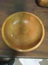 Vintage  Woodpecker Woodware Bowl unstained 6" Japan made bowl