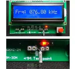 Crystal oscillator tester meter low/high frequency 3M-20M 30KHZ-2M ADC 49S - Picture 1 of 2