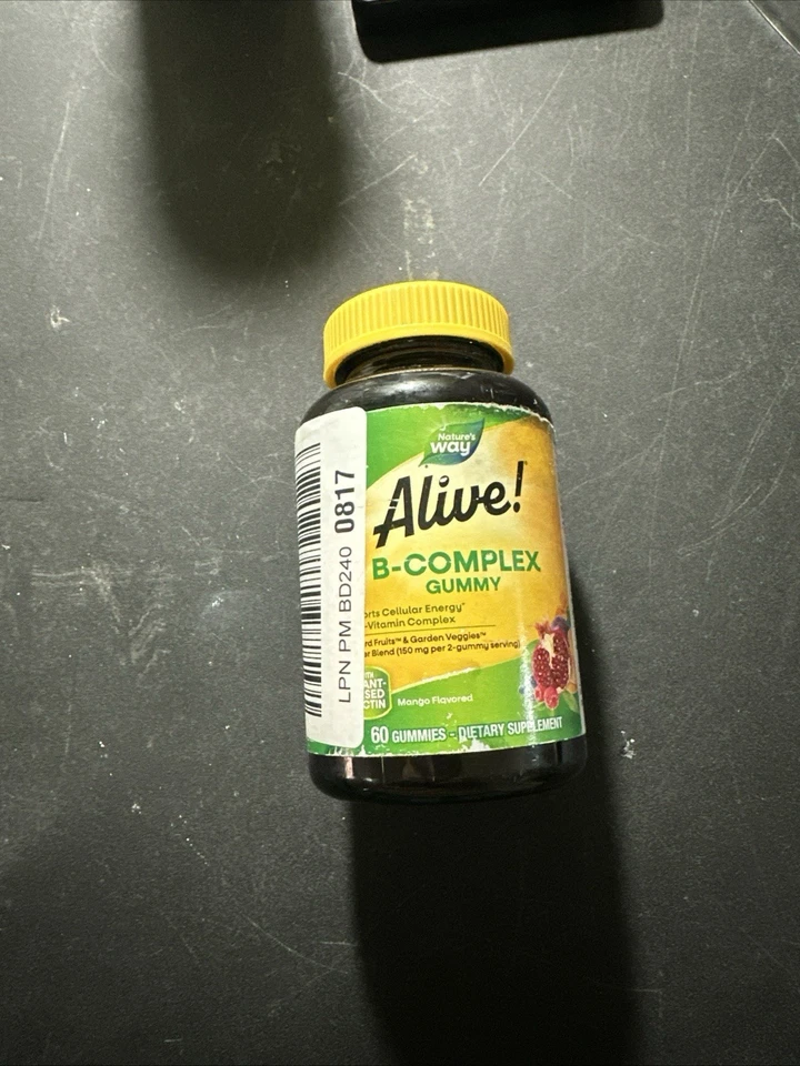 Жевательные резинки B-Complex для поддержки клеточной энергии, вегетарианские, со вкусом манго - 60 г - Изображение 1 из 4