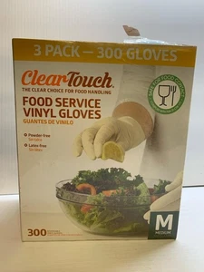 Clear-Touch Guanti in Vinile per Servizio Alimentare, Medium, 300 ct - Foto 1 di 4