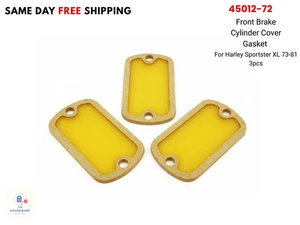 Junta de cubierta de cilindro de freno delantero 45012-72 para Harley Sportster XL 73-81 x3 piezas - Imagen 1 de 10