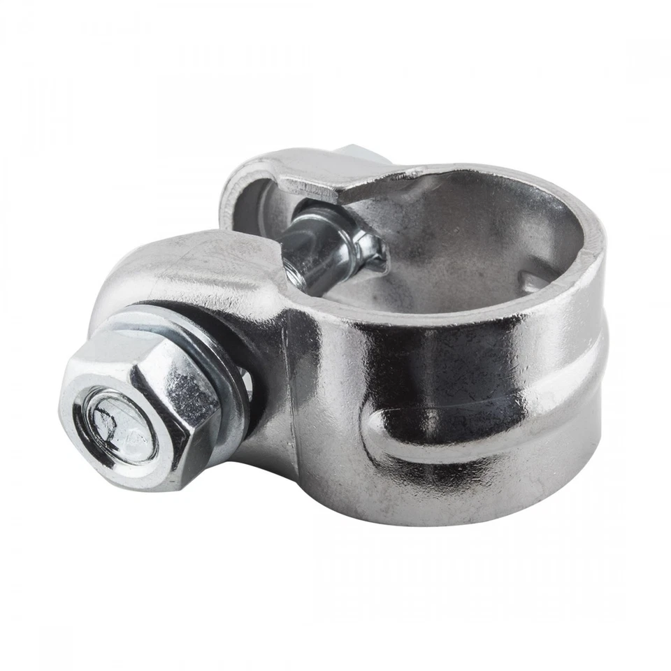 Abrazadera de asiento Sunlite de acero cromado de 1 pulgada con perno - Duradera, resistente a la corrosión Foto 1 de 1