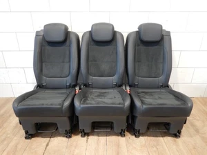 3x Sitz VW Sharan 7N Seat Alhambra Hinten Mitte 2 Sitzreihe Leder Alcantara - Bild 1 von 13
