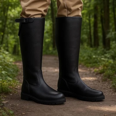 Zapatos Darth Vader | Botas de cosplay de cuero negro | Calzado de disfraz inspirado en los Sith Foto 1 de 4