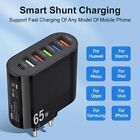 3.1A 5Ports USB Charger PD Charging Adapter For Xiaomi iPhone 13 Samsung Mobile