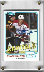RARE 1981 TOPPS #122 RYAN WALTER AUTOGRAPHED  CARD MINT !!!!! - Picture 1 of 1