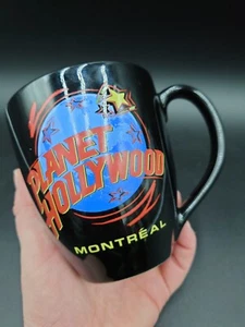Montreal Canada Planet Hollywood Collectible Coffee Mug Cup Large Black PH VTG - Picture 1 of 8