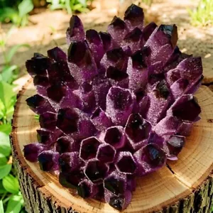 510G+ Super Ametista Fantasma Guarigione Grappolo Cristallo Minerale Roccia Esemplare Decorazione - Foto 1 di 6