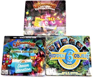 Legacy Game PC Lot 3 Different Games - Wildcard - Hidden 6 - Dream Vacation New - Picture 1 of 2
