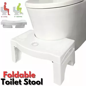 Faltbarer Toilettenhocker Badezimmer Squatty Töpfchen Tritthocker mit Auffrischer Platz - Bild 1 von 7