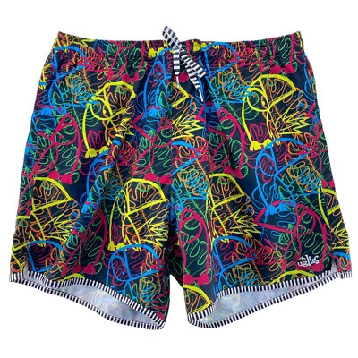 Bañador Dolphin Uglies XLarge Multicolor Negro Loro Tucán Pantalones Cortos de Baño Foto 1 de 4