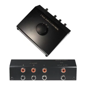 Cinch Audio Verteiler Splitter Umschalter Umschaltbox Schalter Switch 3 IN 1 OUT - Bild 1 von 1