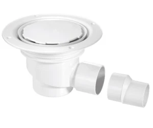 McALPINE Wet Room Shower Gully Drain TSG1WH-NSC for Sheet Flooring - Trapped - Picture 1 of 3