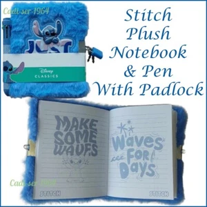 Disney Stitch Secret Notebook With Multicolored Pen & Padlock Children's Journal - Picture 1 of 24