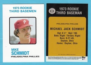 2006 Topps Novato de la Semana 1973 Topps #515 Mike Schmidt -- Filis - Imagen 1 de 1