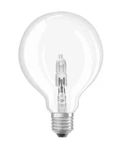 LAES 95mm Clear Globe ECO Halogen Energy Saver 70W ES E27 Dimmable 2900k - Picture 1 of 1