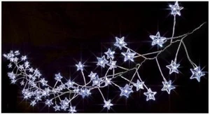 Festive Xmas Lights 80 Multi Function White Star Cluster Micro Brights - Picture 1 of 1