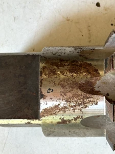 Import 3" npt hss pipe tap Bosnia light surface rust - Picture 1 of 4