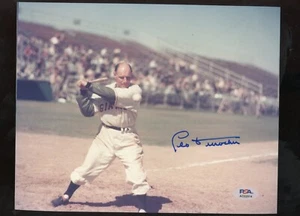 Leo Durocher HOF Giants 8x10 Autographed Photo PSA Authentic - Picture 1 of 1
