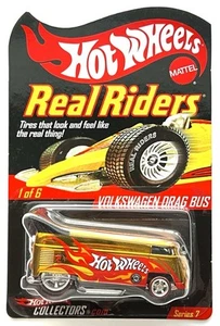 HOT WHEELS VW DRAG BUS REAL RIDERS RLC EXCLUSIVE 8962/10000 W/PROTECTIVE CASE - Picture 1 of 2