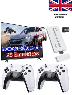 M15 Retro Games Console HDMI 4K Arcade Video Game Stick Wireless Controller 128G