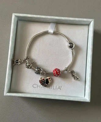 Pulsera Chamilia Disney Con Dijes Tema Disney Plata Esterlina Dije Pulsera Foto 1 de 4