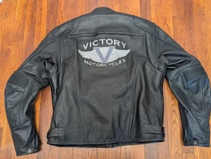 Victory Motorcycles Leather Jacket w Thermal Liner - Men's XL - Picture 1 of 13