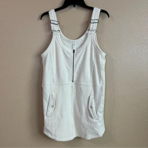 Nuevo Mini Vestido Anthropologie Práctica Diaria Talla S Marfil Jockey Cremallera Acanalado - Imagen 1 de 9