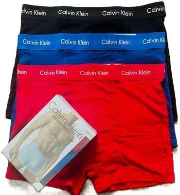 Men's Calvin Klein CK Core Wear 3 Pack Boxer Trunk Shorts SIze-S ,M ,L ,XL