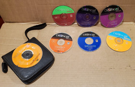 Official Sega Dreamcast Magazine Demo Disc Lot Discs + case holder